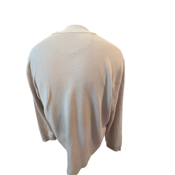 EDDIE BAUER LONG SLEEVE WAFFLE KNIT CREAM SHIRT MENS XL - Picture 5 of 7
